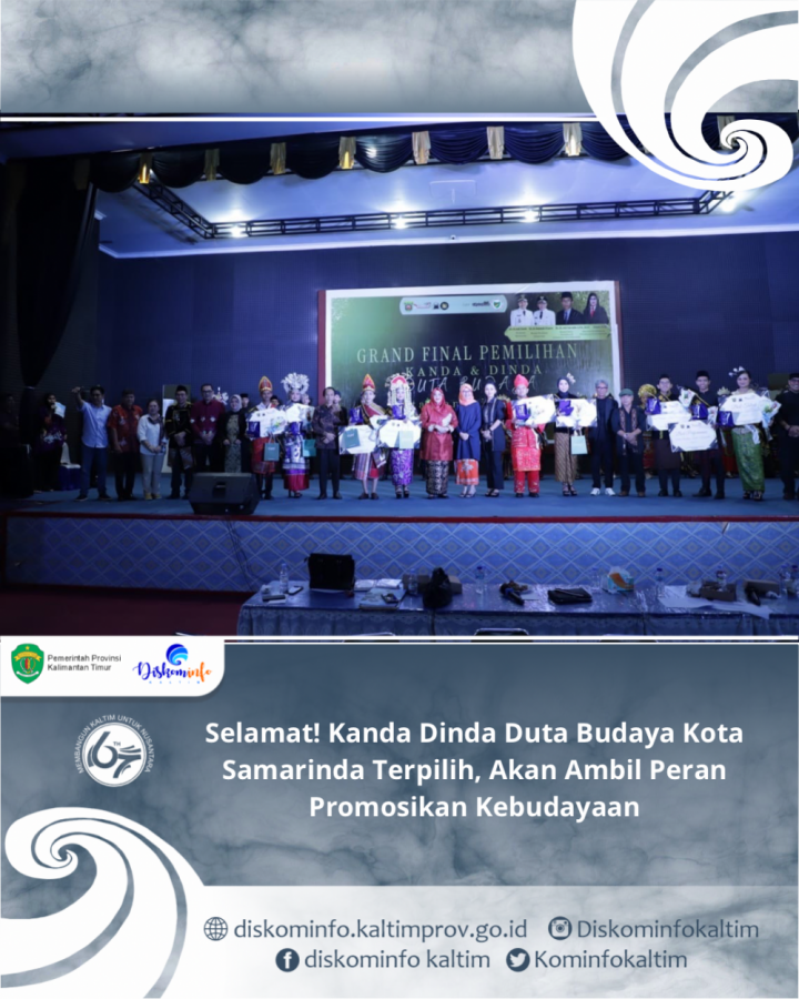 Selamat! Kanda Dinda Duta Budaya Kota Samarinda Terpilih, Akan Ambil Peran Promosikan Kebudayaan