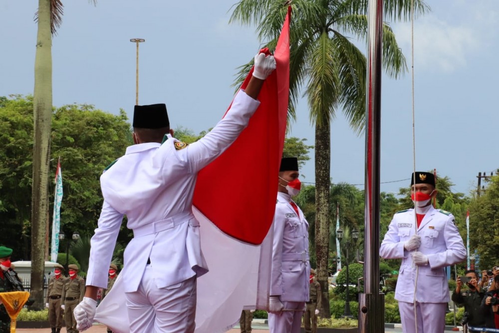 Upacara Detik-Detik Proklamasi Sukses, Merah Putih Berkibar Dengan Gagah