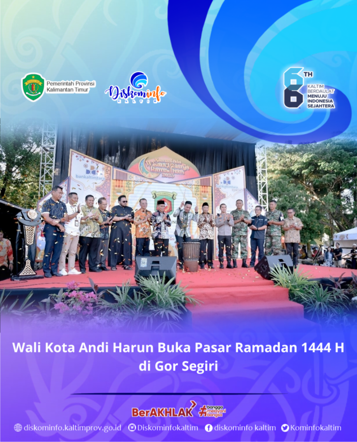 Wali Kota Andi Harun Buka Pasar Ramadan 1444 H di Gor Segiri