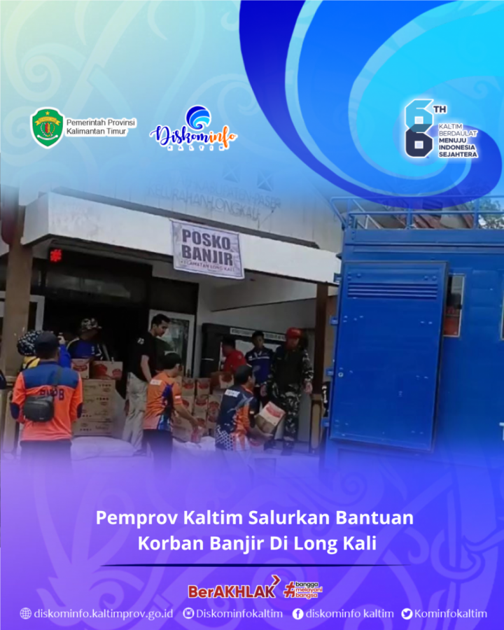 Pemprov Kaltim Salurkan Bantuan Korban Banjir Di Long Kali