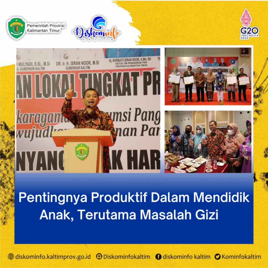 Pentingnya Produktif Dalam Mendidik Anak, Terutama Masalah Gizi