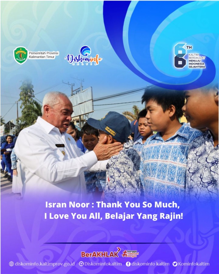 Isran Noor : Thank You So Much, I Love You All Belajar Yang Rajin!