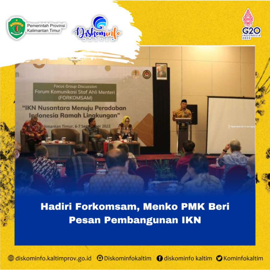 Hadiri Forkomsam, Menko PMK Beri Pesan Pembangunan IKN