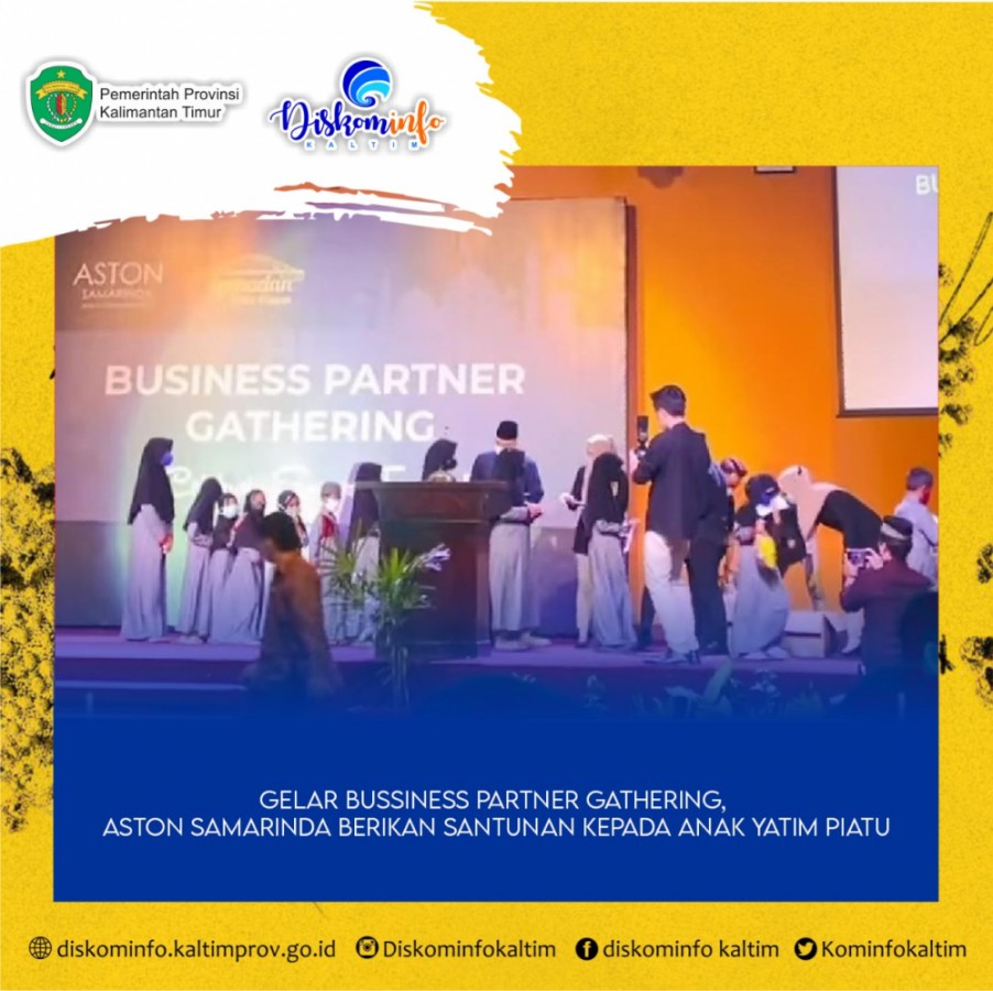 Gelar Bussiness Partner Gathering, Aston Samarinda Berikan Santunan Kepada Anak Yatim Piatu