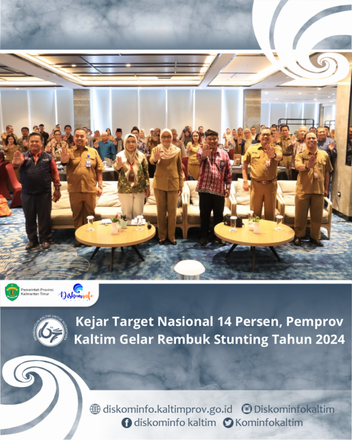 Kejar Target Nasional 14 Persen, Pemprov Kaltim Gelar Rembuk Stunting Tahun 2024