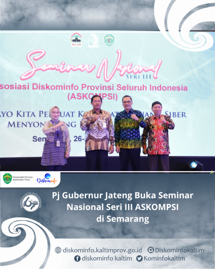 Pj Gubernur Jateng Buka Seminar Nasional Seri III ASKOMPSI di Semarang