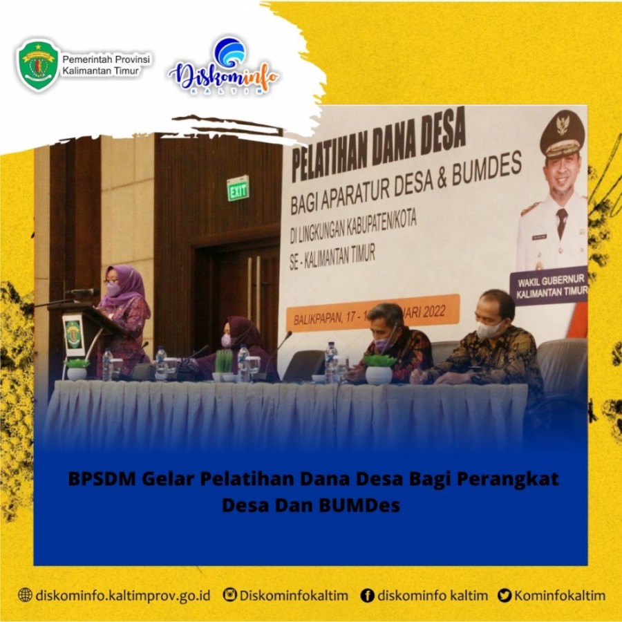 BPSDM Gelar Pelatihan Dana Desa Bagi Perangkat Desa Dan BUMDes