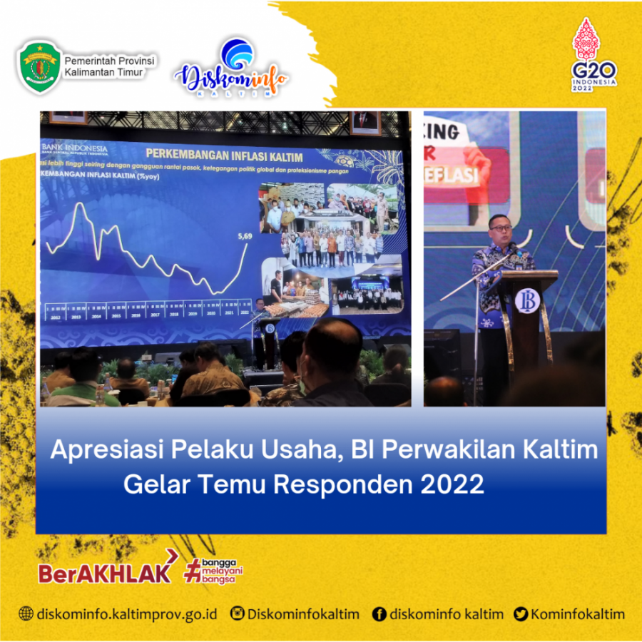 Apresiasi Pelaku Usaha, BI Perwakilan Kaltim Gelar Temu Responden 2022