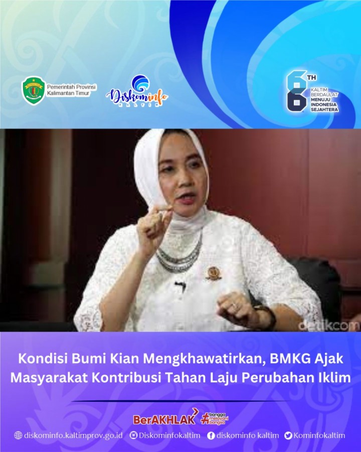 Kondisi Bumi Kian Mengkhawatirkan, BMKG Ajak Masyarakat Kontribusi Tahan Laju Perubahan Iklim