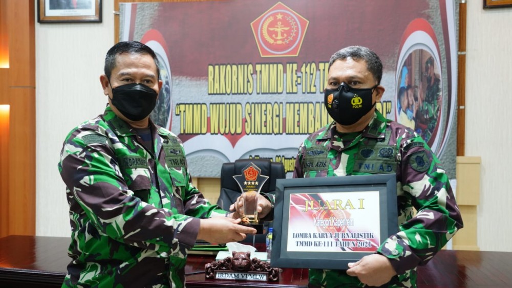 Penrem 091/ASN Raih Juara I Lomba Jurnalistik TMMD ke 111