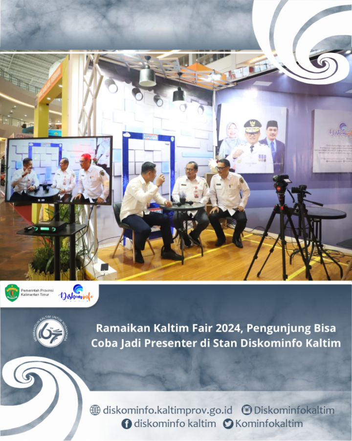 Ramaikan Kaltim Fair 2024, Pengunjung Bisa Coba Jadi Presenter di Stan Diskominfo Kaltim