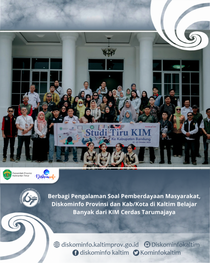 Berbagi Pengalaman Soal Pemberdayaan Masyarakat, Diskominfo Provinsi dan Kab/Kota di Kaltim Belajar Banyak dari KIM Cerdas Tarumajaya