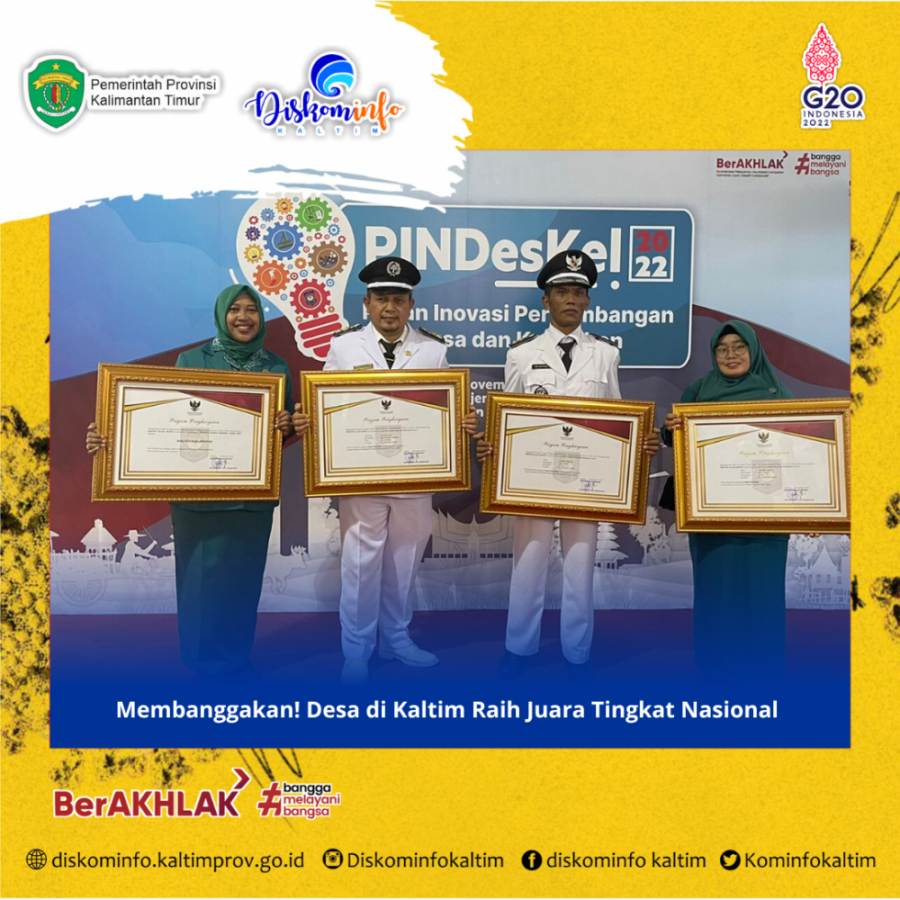 Membanggakan! Desa di Kaltim Raih Juara Tingkat Nasional