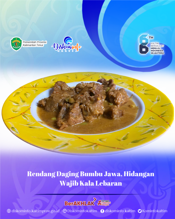 Rendang Daging Bumbu Jawa, Hidangan Wajib Kala Lebaran