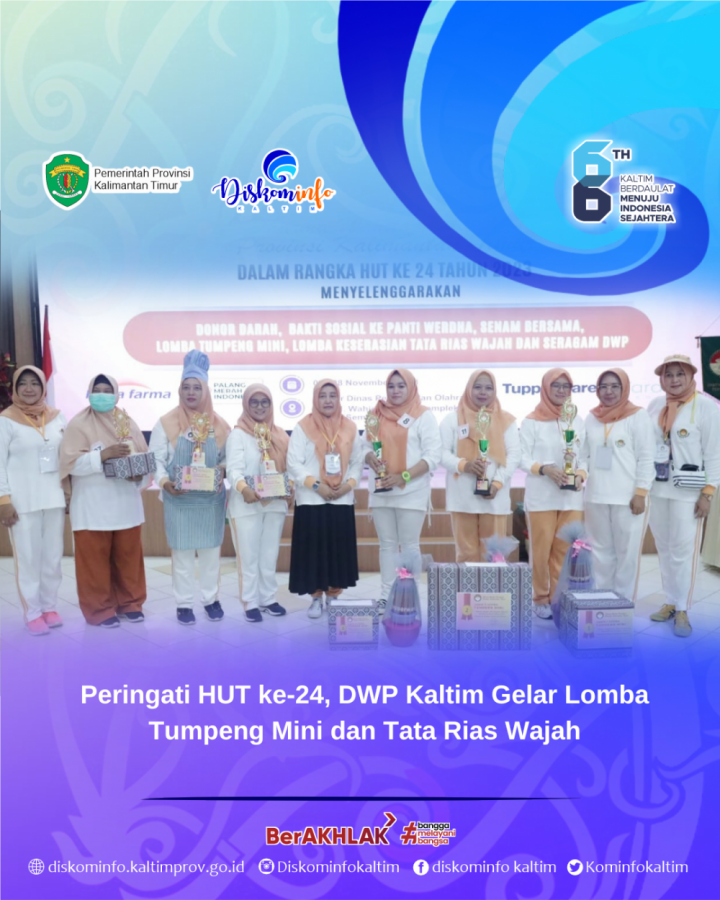 Peringati HUT ke-24, DWP Kaltim Gelar Lomba Tumpeng Mini dan Tata Rias Wajah