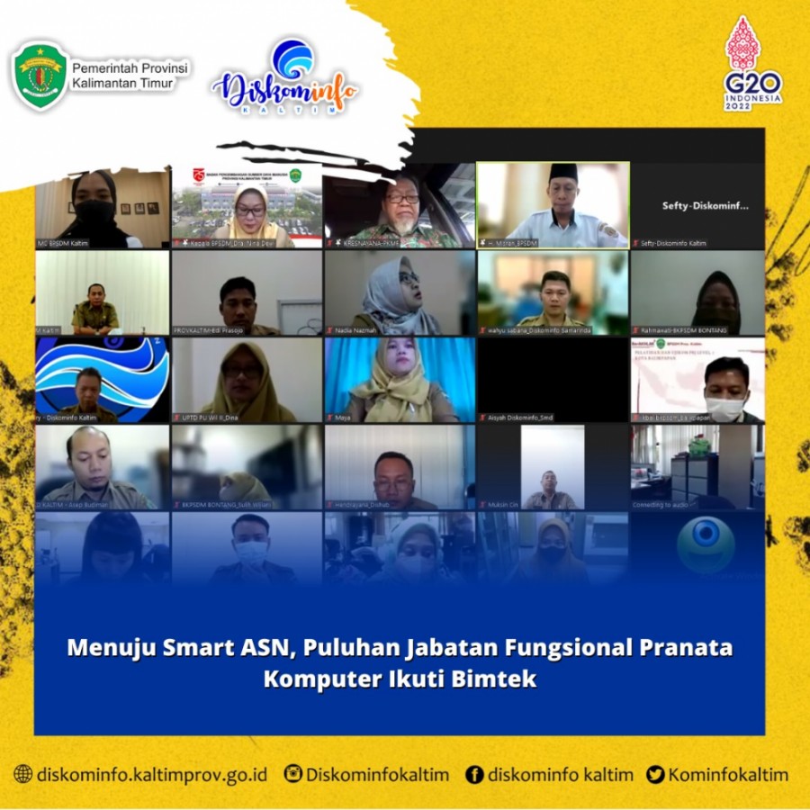 Menuju Smart ASN, Puluhan Jabatan Fungsional Pranata Komputer Ikuti Bimtek