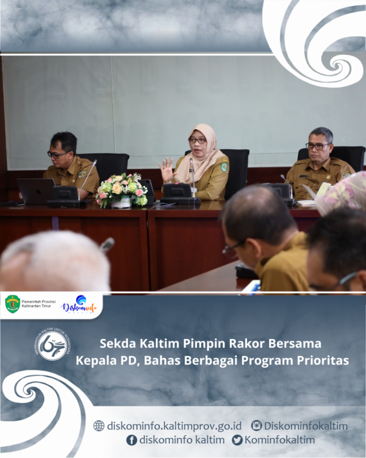 Sekda Kaltim Pimpin Rakor Bersama Kepala PD, Bahas Berbagai Program Prioritas