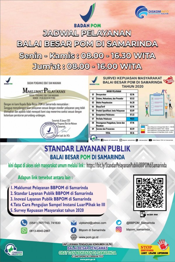 Peran Balai Besar POM Di Samarinda Berikan Pelayanan Publik Ke Masyarakat
