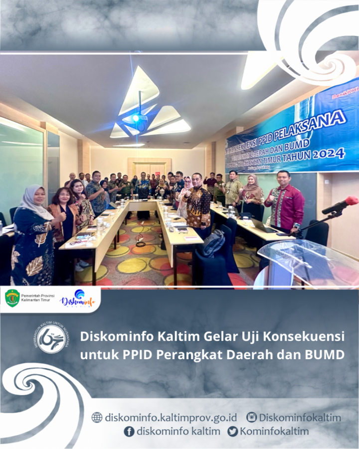 Diskominfo Kaltim Gelar Uji Konsekuensi untuk PPID Perangkat Daerah dan BUMD