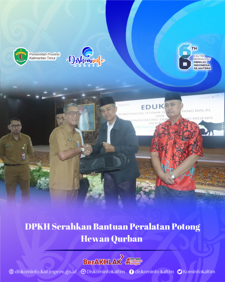 DPKH Serahkan Bantuan Peralatan Potong Hewan Qurban