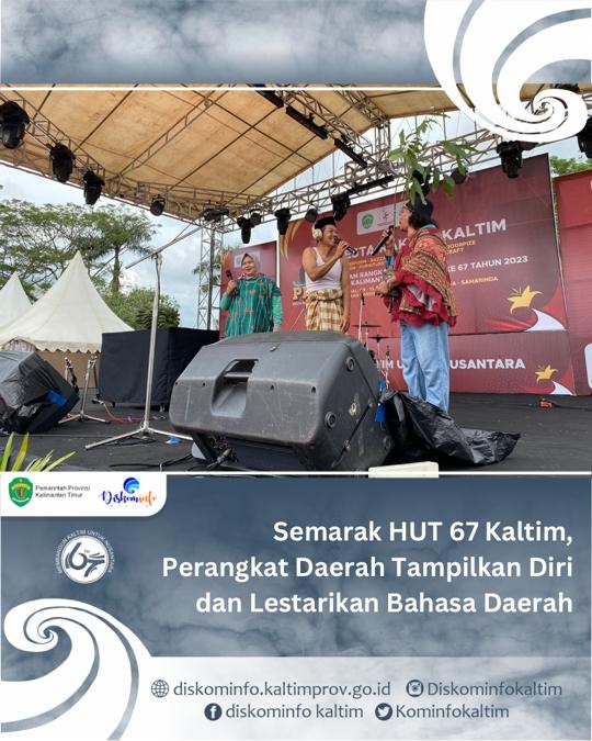 Semarak HUT 67 Kaltim, Perangkat Daerah Tampilkan Diri dan Lestarikan Bahasa Daerah