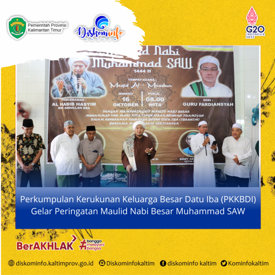 Perkumpulan Kerukunan Keluarga Besar Datu Iba (PKKBDI) Gelar Peringatan Maulid Nabi Besar Muhammad SAW