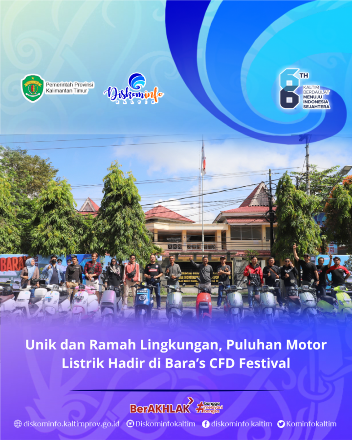 Unik dan Ramah Lingkungan, Puluhan Motor Listrik Hadir di Bara’s CFD Festival