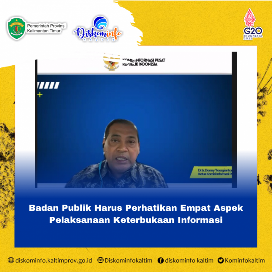 Badan Publik Harus Perhatikan Empat Aspek Pelaksanaan Keterbukaan Informasi