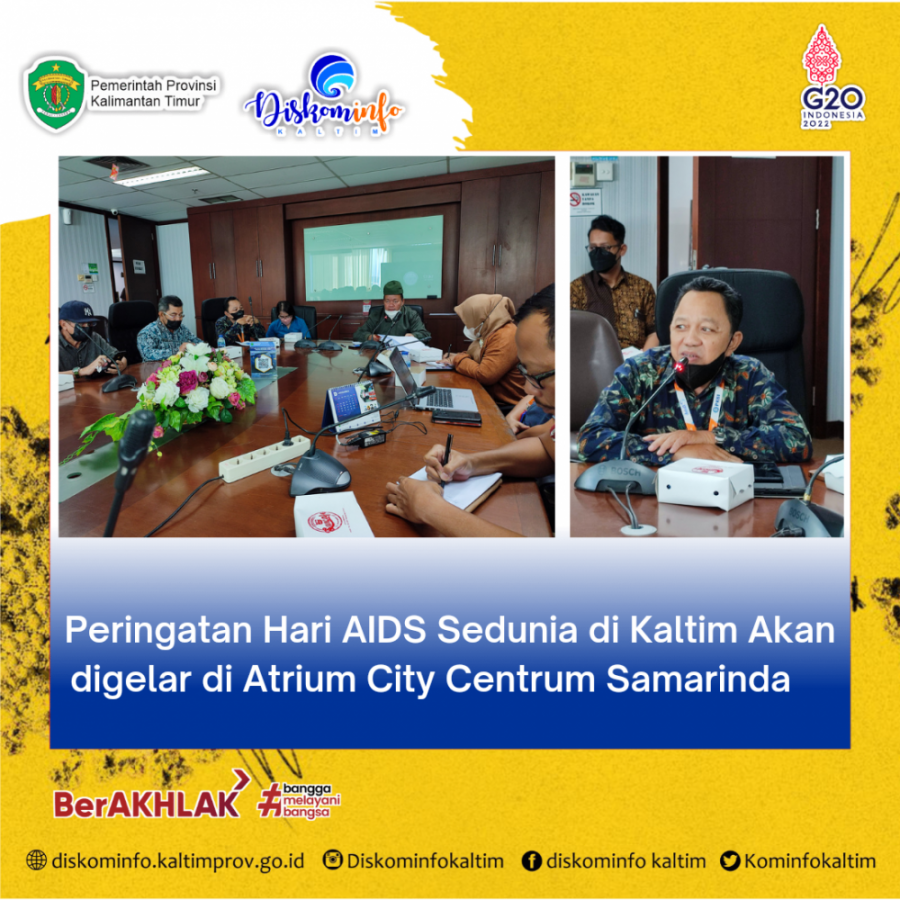 Peringatan Hari AIDS Sedunia di Kaltim Akan digelar di Atrium City Centrum Samarinda