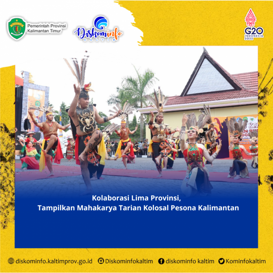 Kolaborasi Lima Provinsi, Tampilkan Mahakarya Tarian Kolosal Pesona Kalimantan 