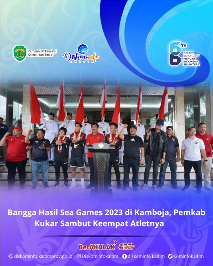 Bangga Hasil Sea Games 2023 di Kamboja, Pemkab Kukar Sambut Keempat Atletnya