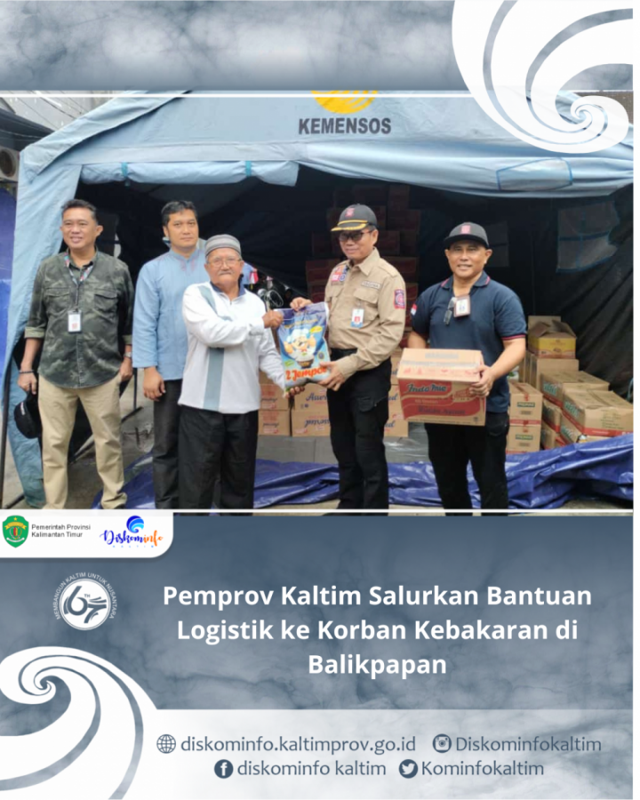 Pemprov Kaltim Salurkan Bantuan Logistik ke Korban Kebakaran di Balikpapan