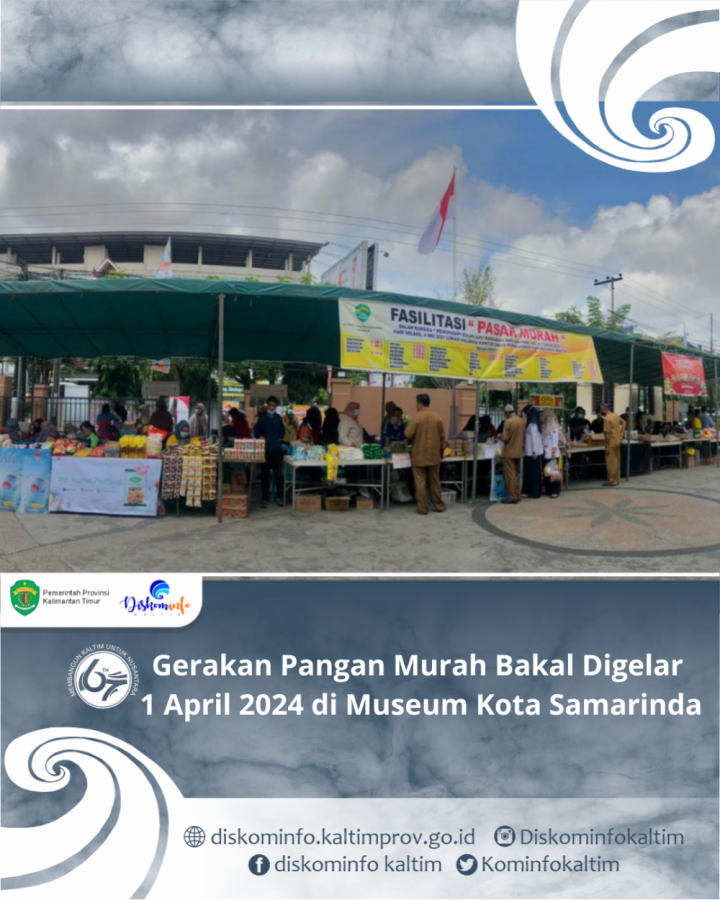 Gerakan Pangan Murah Bakal Digelar 1 April 2024 di Museum Kota Samarinda