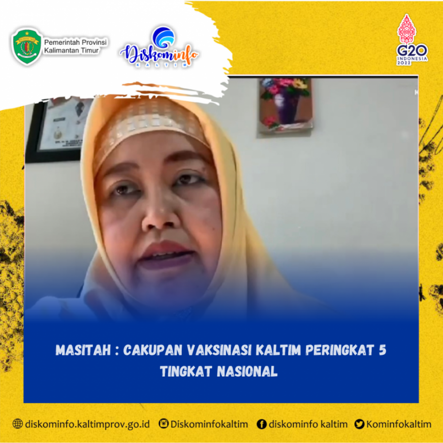 Masitah : Cakupan Vaksinasi Kaltim Peringkat 5 Tingkat Nasional