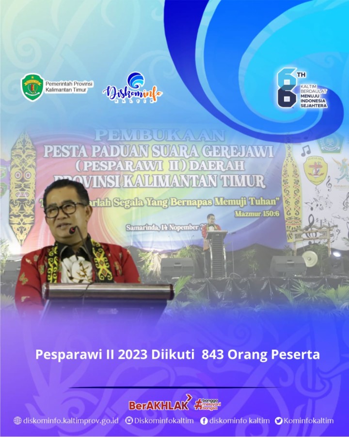 Pesparawi II 2023 Diikuti 843 Orang Peserta