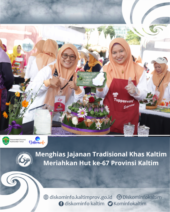 Menghias Jajanan Tradisional Khas Kaltim Meriahkan Hut ke-67 Provinsi Kaltim