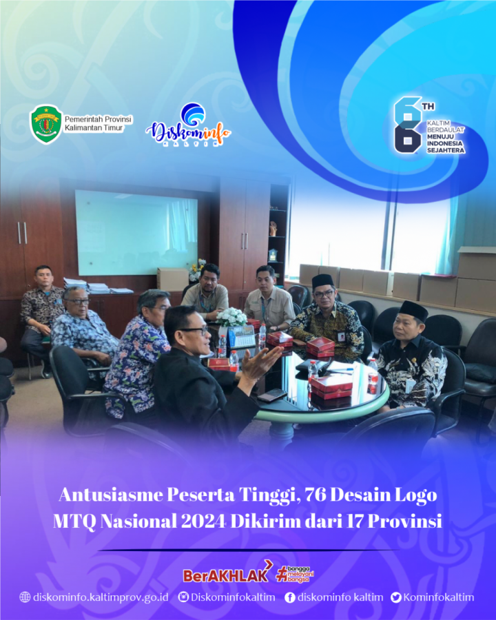 Antusiasme Peserta Tinggi, 76 Desain Logo MTQ Nasional 2024 Dikirim dari 17 Provinsi