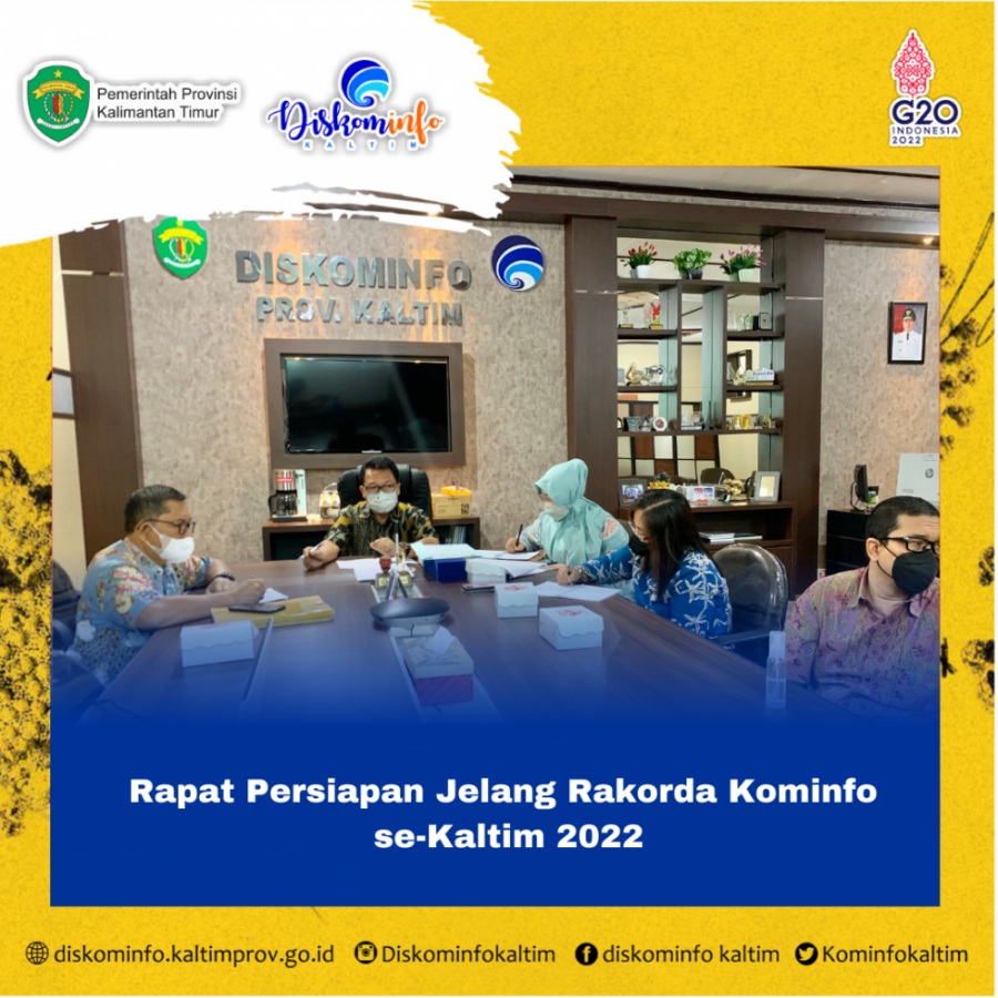 Rapat Pra Persiapan Jelang Rakorda Kominfo se-Kaltim 2022