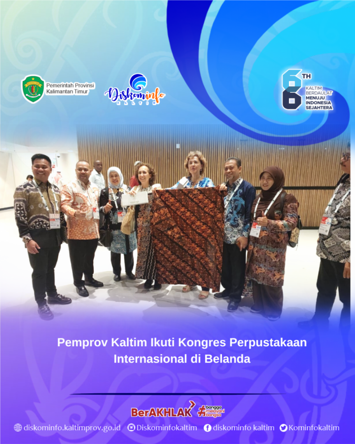 Pemprov Kaltim Ikuti Kongres Perpustakaan Internasional di Belanda