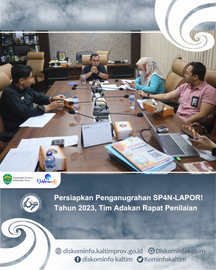 Persiapkan Penganugrahan SP4N-LAPOR! Tahun 2023, Tim Adakan Rapat Penilaian