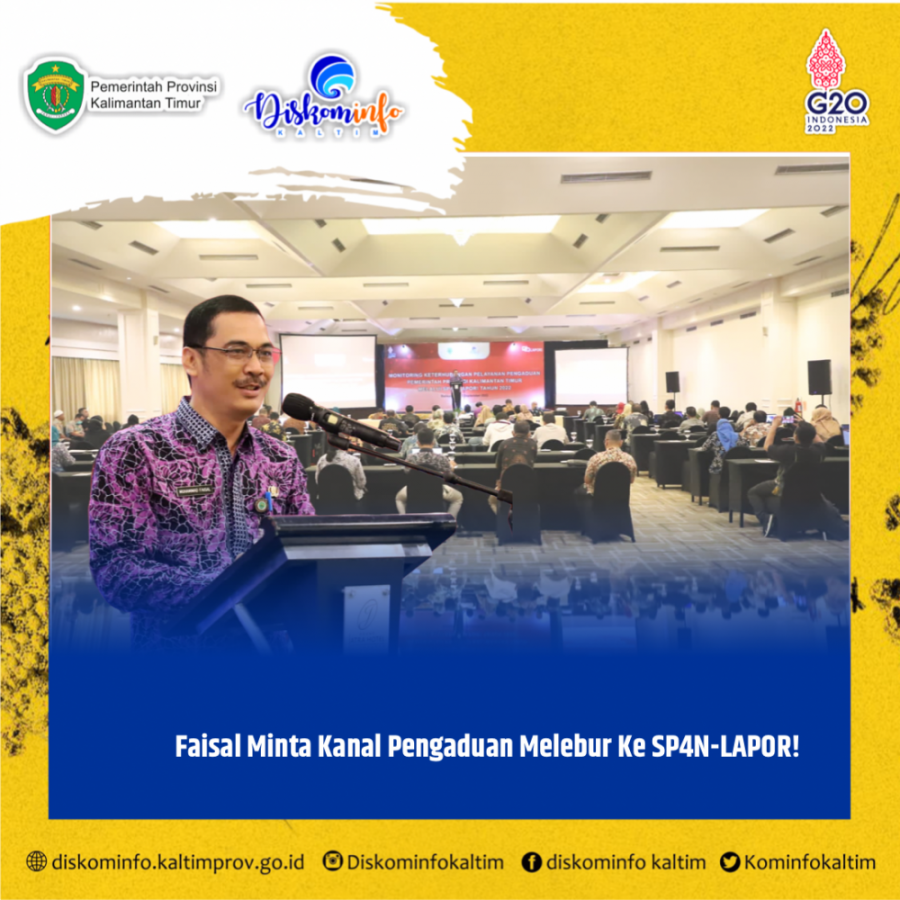 Faisal Minta Kanal Pengaduan Melebur Ke SP4N-LAPOR!