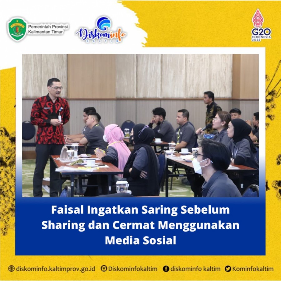 Faisal Ingatkan Saring Sebelum Sharing dan Cermat Menggunakan Media Sosial