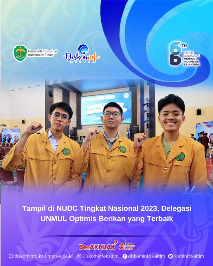 Tampil di NUDC Tingkat Nasional 2023, Delegasi UNMUL Optimis Berikan yang Terbaik