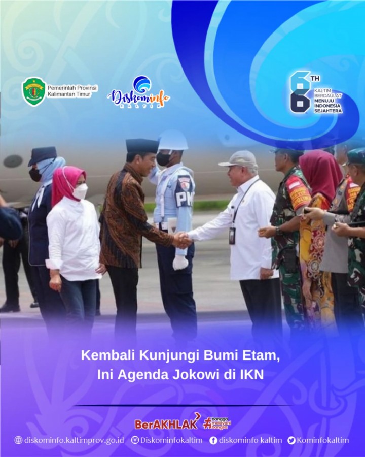 Kembali Kunjungi Bumi Etam, Ini Agenda Jokowi di IKN 