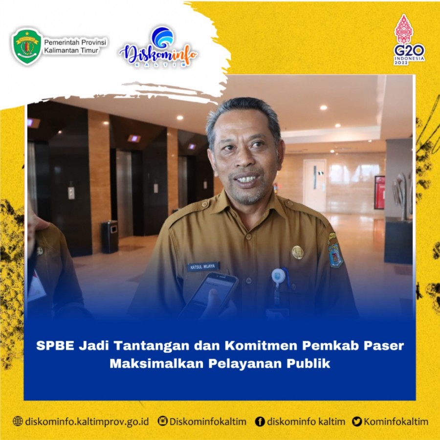 SPBE Jadi Tantangan dan Komitmen Pemkab Paser Maksimalkan Pelayanan Publik