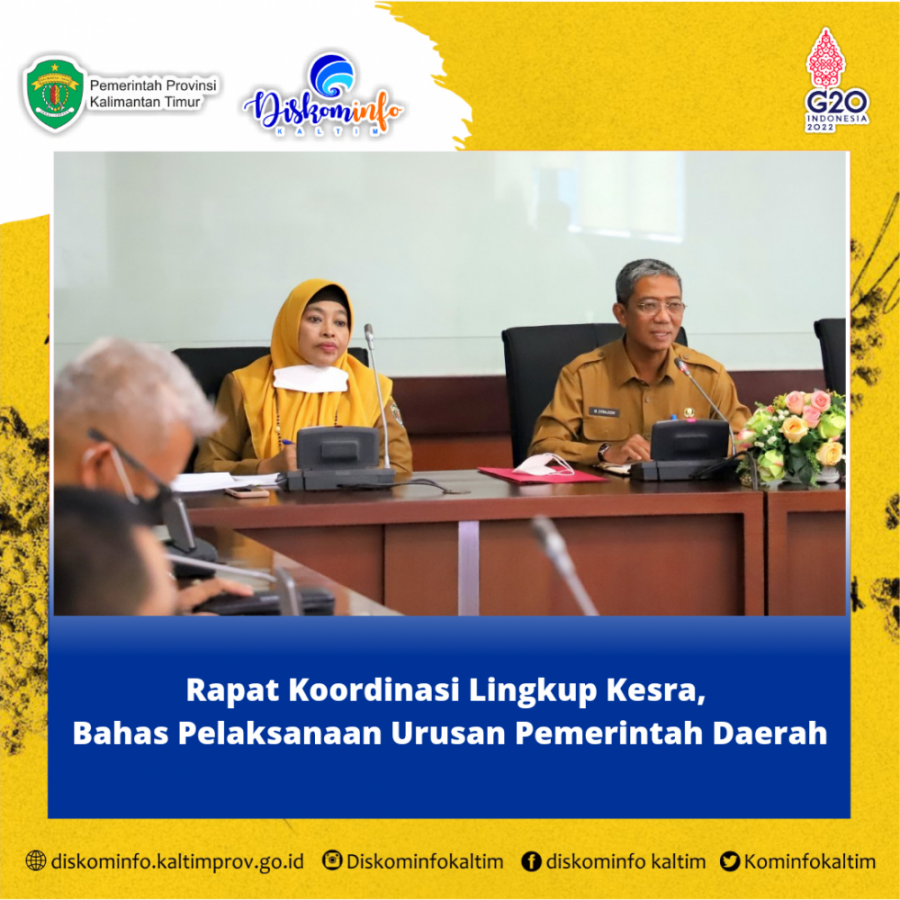 Rapat Koordinasi Lingkup Kesra, Bahas Pelaksanaan Urusan Pemerintah Daerah