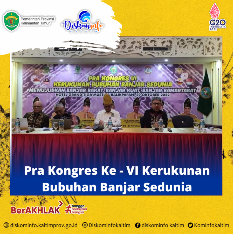 Pra Kongres Ke - VI Kerukunan Bubuhan Banjar Sedunia