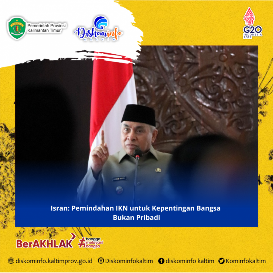 Isran: Pemindahan IKN untuk Kepentingan Bangsa Bukan Pribadi