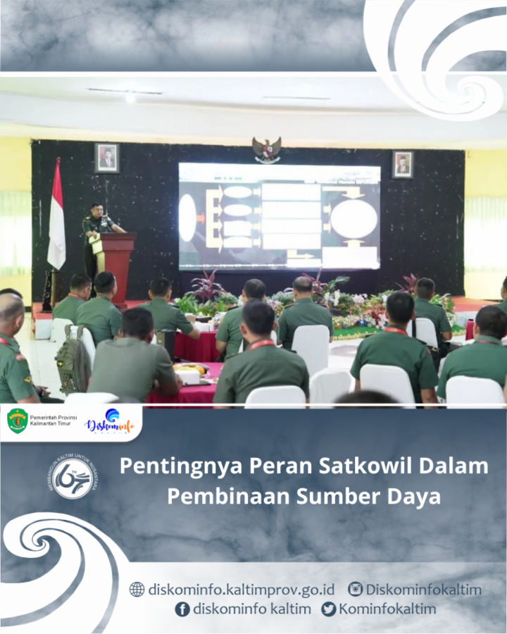 Pentingnya Peran Satkowil Dalam Pembinaan Sumber Daya