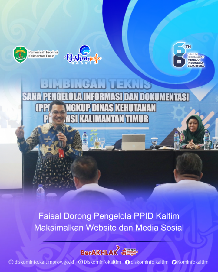 Faisal Dorong Pengelola PPID Kaltim Maksimalkan Website dan Media Sosial